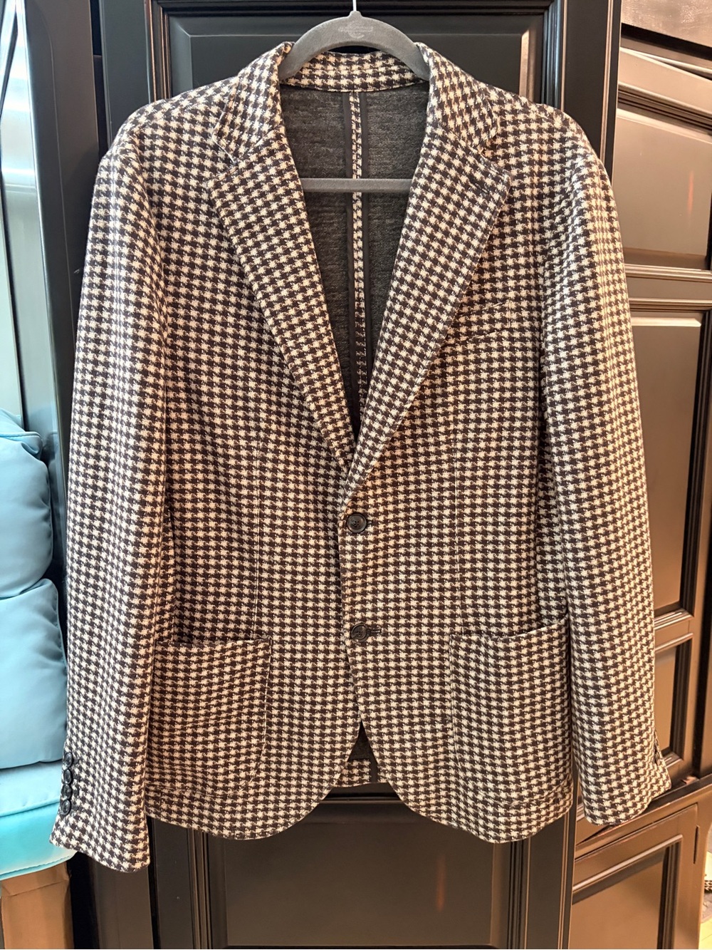 Zara Brown & Black Houndstooth Sport Coat Blazer